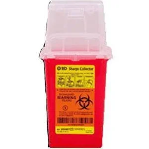 1.5 Qt Nestable Sharps Container, 9″ X 4.5″ X 4″