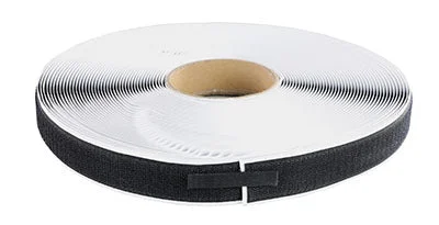 1″ self-adhesive hook material, 25 yard dispenser box, black – 24-7010BLK