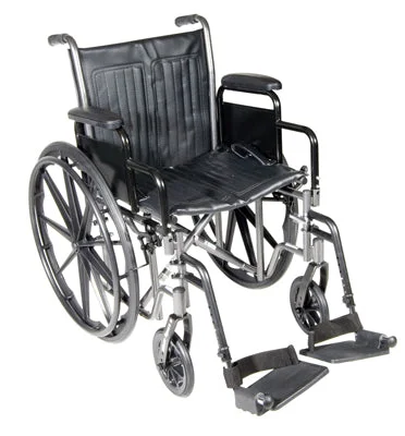 18″ wheelchair with fixed arm, swing away footrest – 43-2251