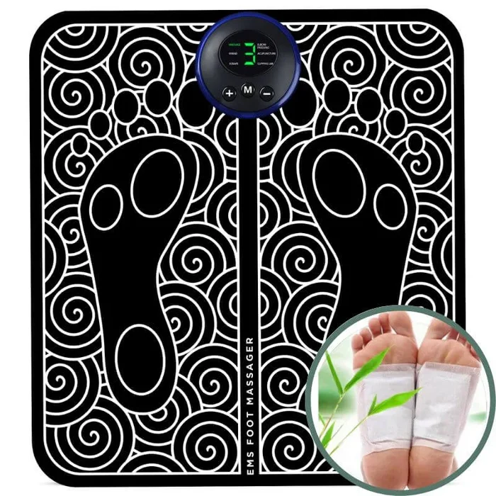 1x NMES Foot Massager + 40 Pcs Foot Detox Patches (lfm)