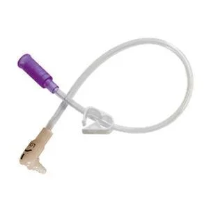 24″ Right Angle Single Enfit Feeding Set With Cap