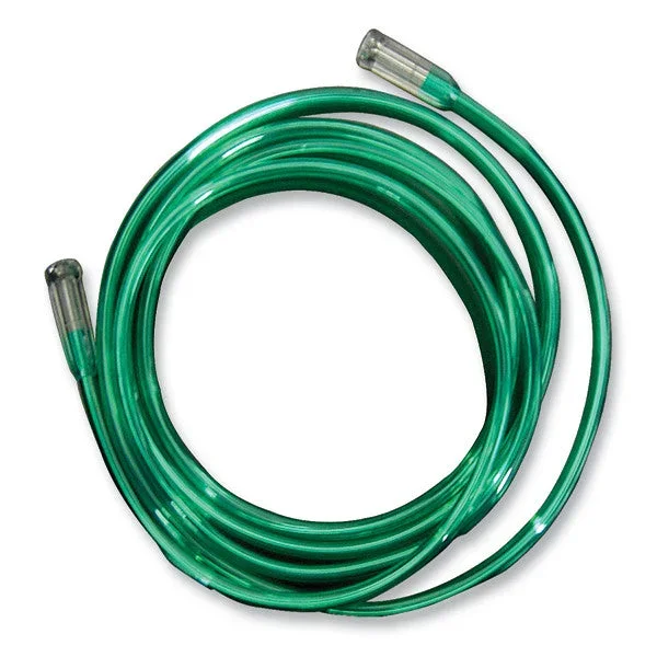 25′ Green Oxygen Tubing w/ 2 Standard Connectors