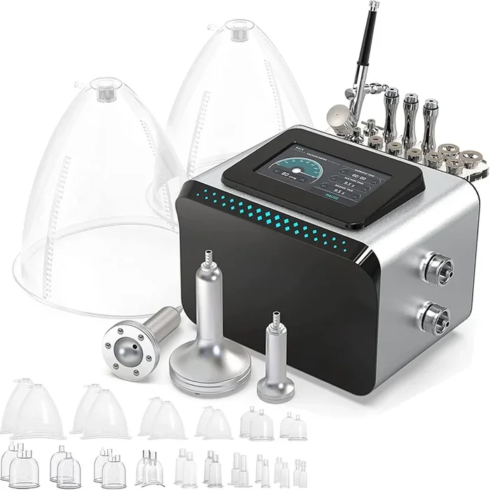3-in-1 Vacuum Therapy Machine with 200PCS Disposable Hairbands – Professional Body & Facial Spa Equipment