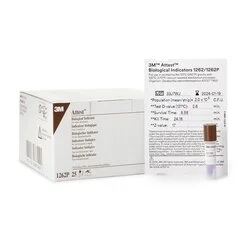 3M Attest Sterilization Biological Indicator Vial Steam, 25/BX