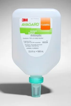 3M Avagard Hand Sanitizer 1,000 mL Ethyl Alcohol Foaming Pump Bottle – 9322A Each