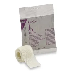 3M Cast Tape 3M™ Scotchcast™ Soft Cast 1 Inch X 6 Foot Fiberglass White, 10/BX