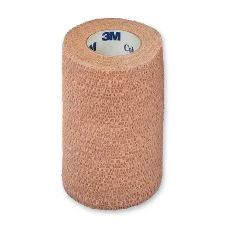 3M Coban Cohesive Bandage 4 Inch X 5 Yard Standard Compression Self-adherent Closure Tan Sterile – 1584S