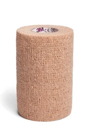 3M Coban LF Cohesive Bandage 4 Inch X 6-1/2 Yard Standard Compression Self-adherent Closure Tan NonSterile – 2084L