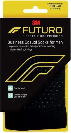 3M Compression Socks Futuro Calf High Medium Black Closed Toe – 71045EN