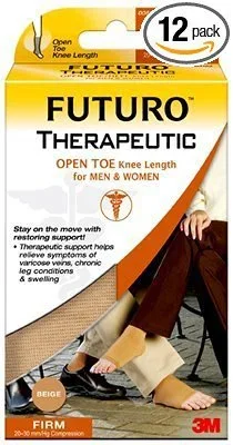 3M Futuro Compression Stockings Knee High Medium Beige Open Toe – 71033EN