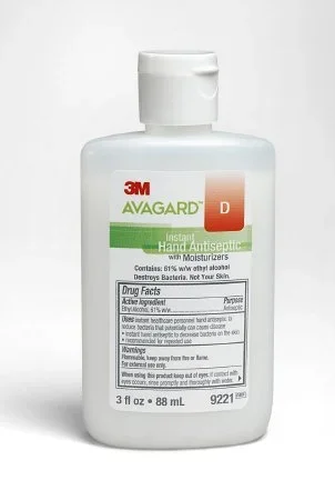 3M Hand Sanitizer Avagard D Ethyl Alcohol Gel Bottle