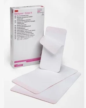 3M Medipore Dressing Retention Tape Pre-Cut Pad Cloth 5-7/8 X 5-7/8 Inch White NonSterile – 2956