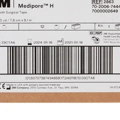 3M Medipore™ H Soft Cloth Surgical Tape – 3 x 10 Yards - Image 4