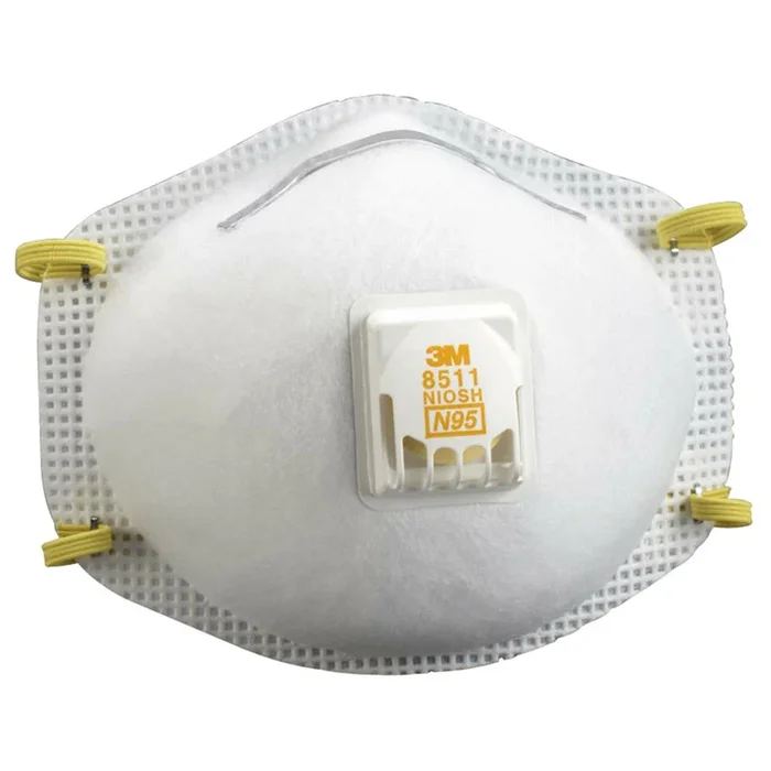 3M N95 Particulate Respirator Mask with Cool Flow Valve – White