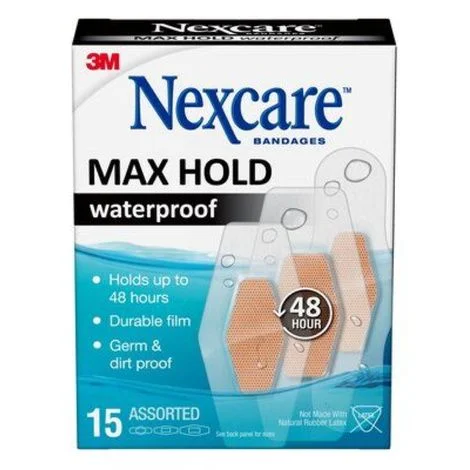 3M Nexcare Max Hold Waterproof Bandages