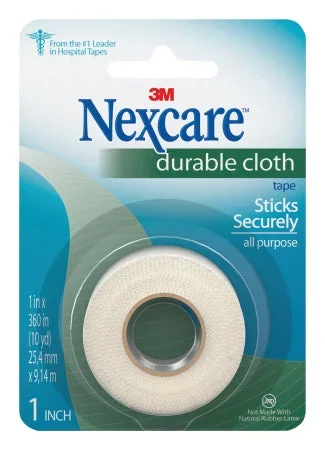 3M Nexcare Medical Tape Cloth 1 Inch X 10 Yard White NonSterile – 791-1PK
