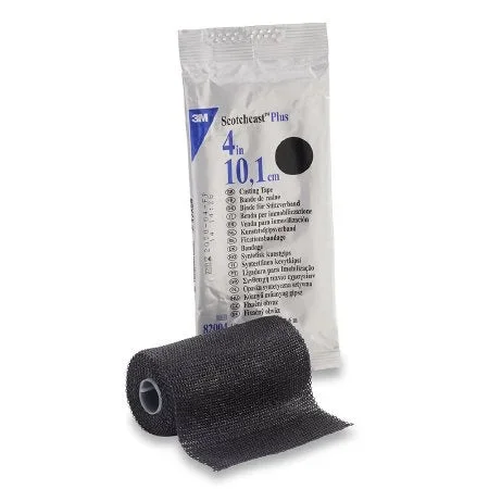 3M Ortho 3M Scotchcast Plus Cast Tape 4 Inch X 4 Yard Fiberglass Black – 82004A