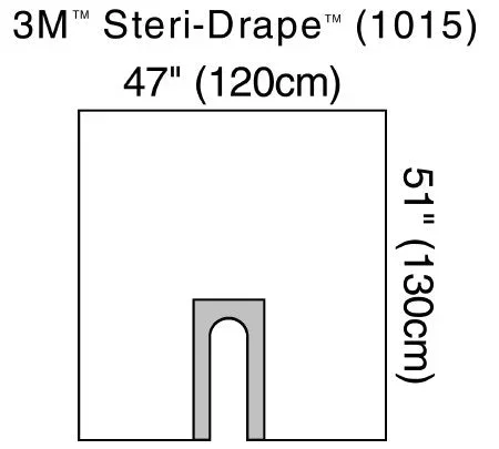 3M Steri-Drape Orthopedic Drape U-Drape 47 W X 51 L Inch Sterile – 1015