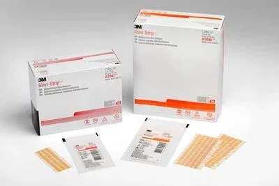 3M Steri-Strip Antimicrobial Antimicrobial Skin Closure Strip 1/2 X 4 Inch Nonwoven Material Reinforced Strip Tan – A1847
