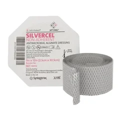 3M Systagenix/KCI Silver Alginate Dressing Silvercel Non-Adherent 1 X 12 Inch Rope Sterile, 1/EA
