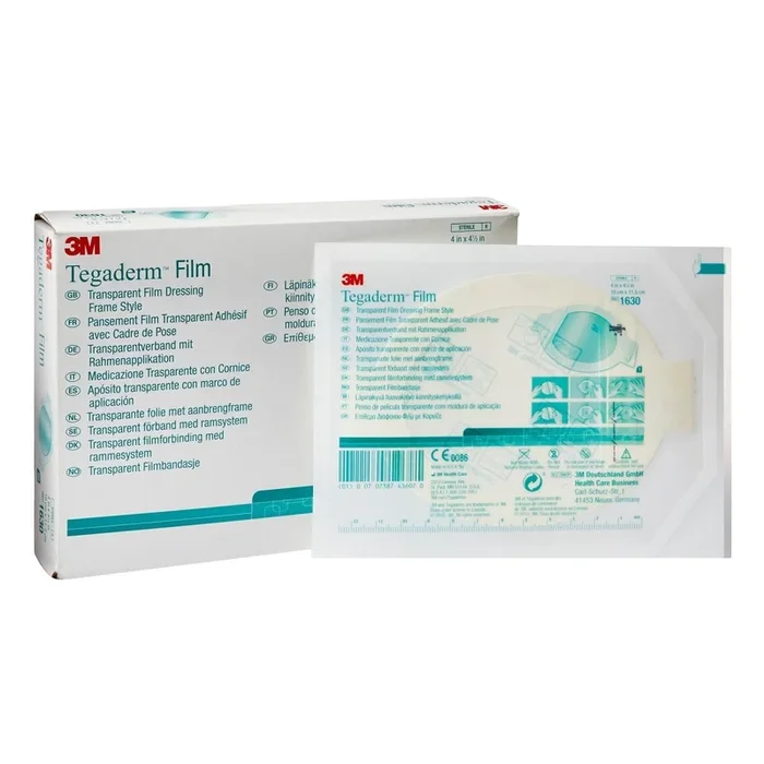 3M Tegaderm Film Transparent Dressing Oval, Frame Style Delivery Without Label, Sterile