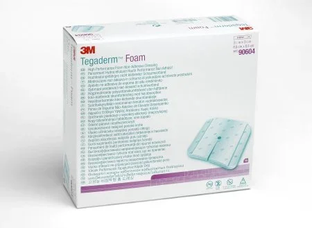 3M Tegaderm High Performance Foam Dressing 3-1/2 X 3-1/2 Inch Fenestrated Square Non-Adhesive without Border Sterile – 90604