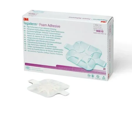 3M Tegaderm High Performance Foam Dressing 3-1/2 X 3-1/2 Inch Square Adhesive with Border Sterile – 90610