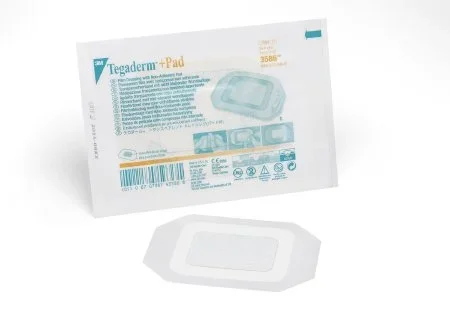 3M Tegaderm +Pad Transparent Film Dressing with Pad Rectangle 3-1/2 X 4 Inch Frame Style Delivery Without Label Sterile – 3586