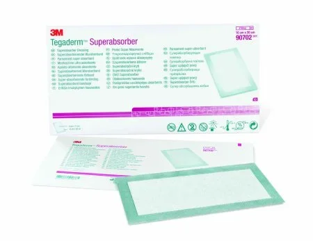 3M Tegaderm Superabsorber Dressing Polypropylene 3-7/8 X 7-7/8 Inch Sterile – 90702