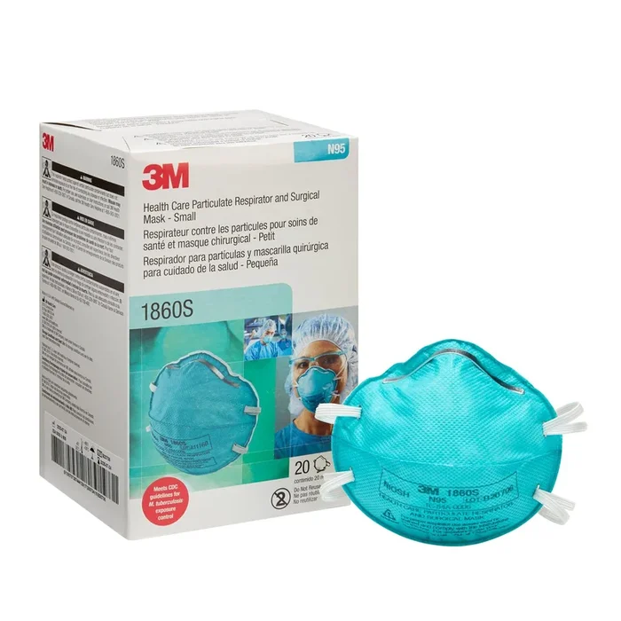 3M™ 1860 N95 Surgical Respirator Mask – Fluid Resistant, NIOSH Approved