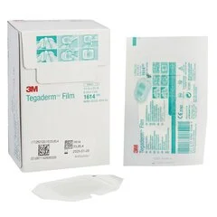 3M Transparent Film Dressing with Border Tegaderm Rectangle 2-3/8 x 2-3/4 Frame Style Delivery With Label Sterile, 400 EA/CS