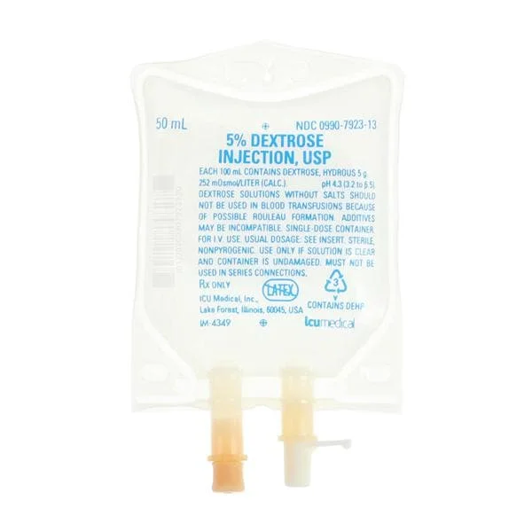 5% Dextrose Pvc 1-1 To 1 50Ml, 48/Cs