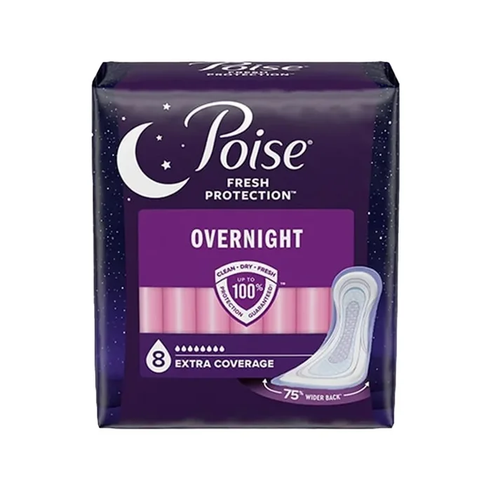 8 Drop Extra Coverage Overnight Pads