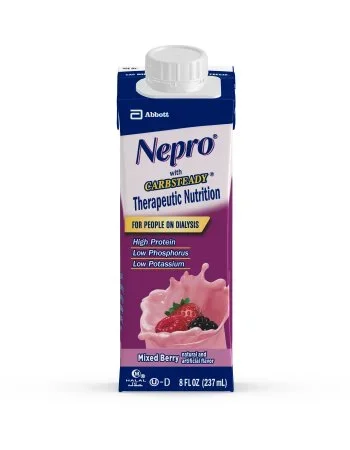 Abbott Nutrition Nepro with Carbsteady Oral Supplement Mixed Berry Flavor 8 oz. Carton Ready to Use – 64796