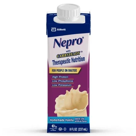 Abbott Nutrition Nepro with Carbsteady Oral Supplement Vanilla Flavor 8 oz. Carton Ready to Use – 64803
