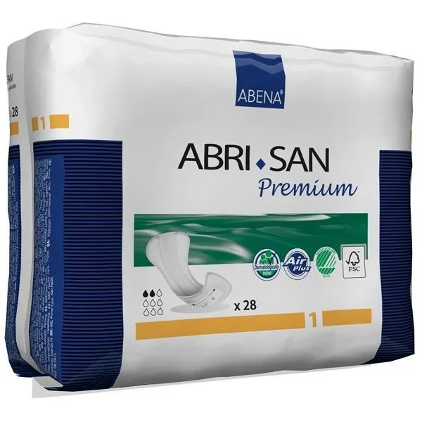 Abena Abri-San Premium Pad, 4″ x 9″, 200 mL