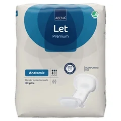 Abena Incontinence Liner Abena Abri-Let Anatomic 8 x 17 Inch Light Absorbency Fluff / Polymer Core One Size Fits Most, 270 EA/CS - Image 2