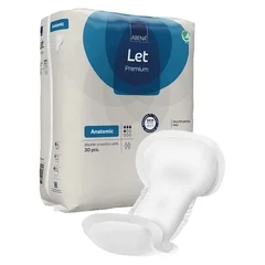 Abena Incontinence Liner Abena Abri-Let Anatomic 8 x 17 Inch Light Absorbency Fluff / Polymer Core One Size Fits Most, 270 EA/CS