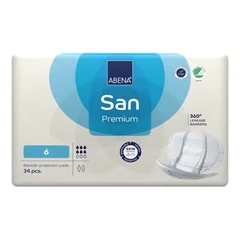 Abena Incontinence Liner Abena San Premium 11.8 X 24.8 Inch Moderate Absorbency Fluff / Polymer Core Size 6, 102 EA/CS - Image 2