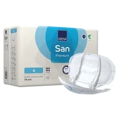 Abena Incontinence Liner Abena San Premium 11.8 X 24.8 Inch Moderate Absorbency Fluff / Polymer Core Size 6, 102 EA/CS