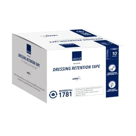 Abena North America Abena Dressing Retention Tape Skin Friendly NonWoven 2 Inch X 10 Yard White NonSterile – 1781