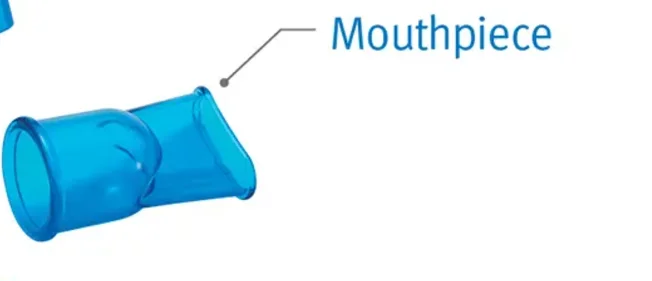 Acapella Choice Blue Replacement mouthpiece, fits all acapella devices