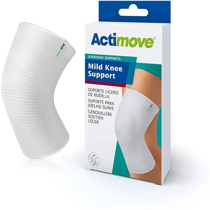 Actimove Everyday Mild Knee Support Compression Sleeve – White