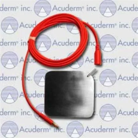 Acuderm Patient Grounding Plate 5 X 8 Inch, with 8 Foot L Cord – AS2GPC