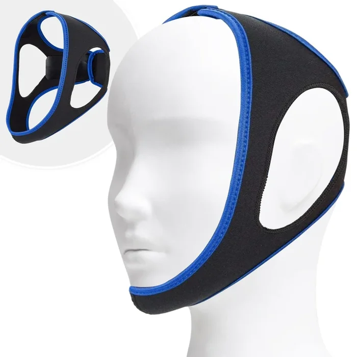 Adjustable Anti Snore Chin Strap – Effective Snoring Solution – Breathable CPAP Alternative – Unisex, Adjustable, Sleep Apnea Aid – Chin Strap for Snoring