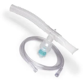 Adult Neb Kit – Disposable – w/ Jet Nebulizer, T-Piece, Mouthpiece, 6-inch Tube, 7ft O2 tube