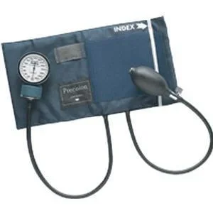 Adult PRECISION Aneroid Sphygmomanometers with Blue Nylon Cuff