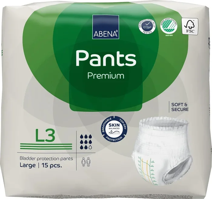 Adult Protective Underwear, Premium L3, Large, Absorbency Level 3, 39″ – 55″