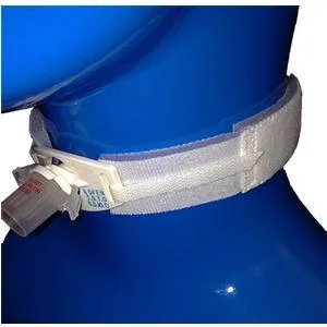 Adult Two-Piece Trach Tube Holder, Blue