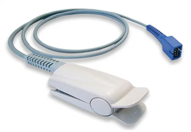 Adview2 SpO2 Finger Sensor Reusable, Adult, 8′ cable
